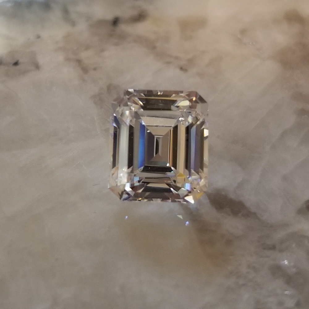 *Stone Only* 8.5x7.5 (3ct) sq. emerald loose CZ